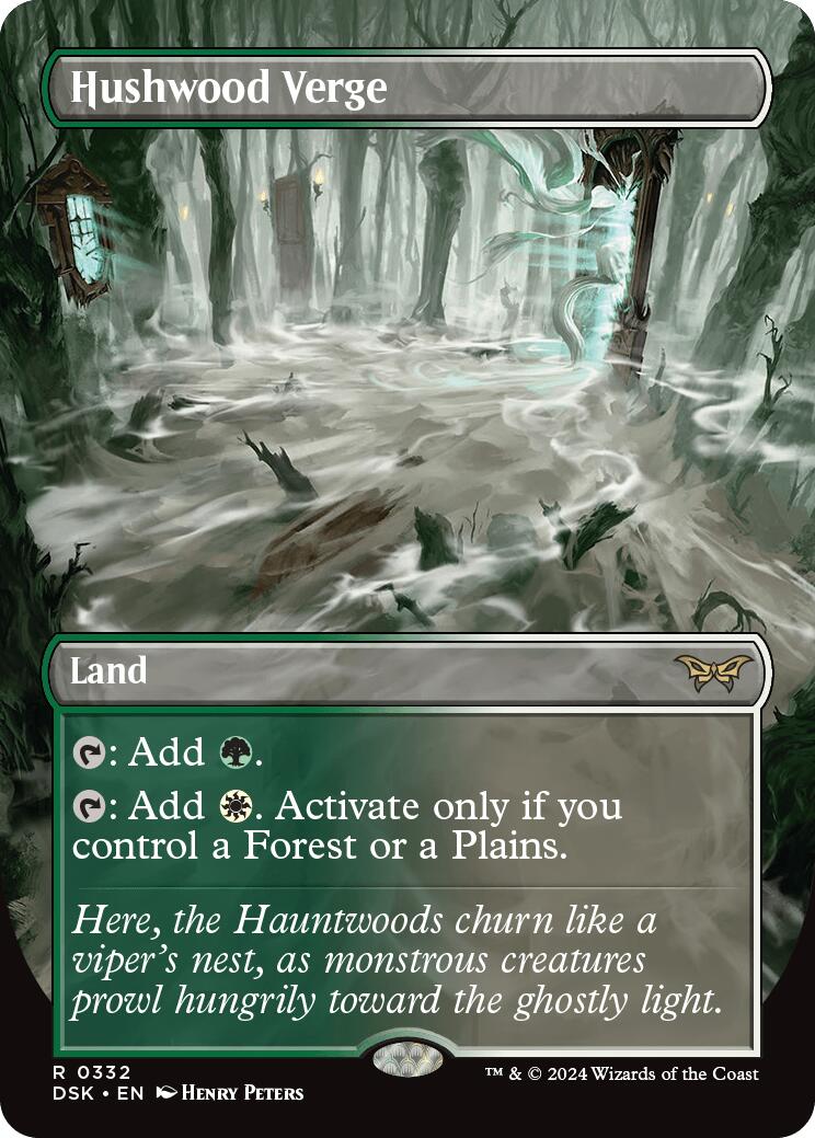 Hushwood Verge (Borderless) [Duskmourn: House of Horror] | Jomio and Rueliete's Cards and Comics