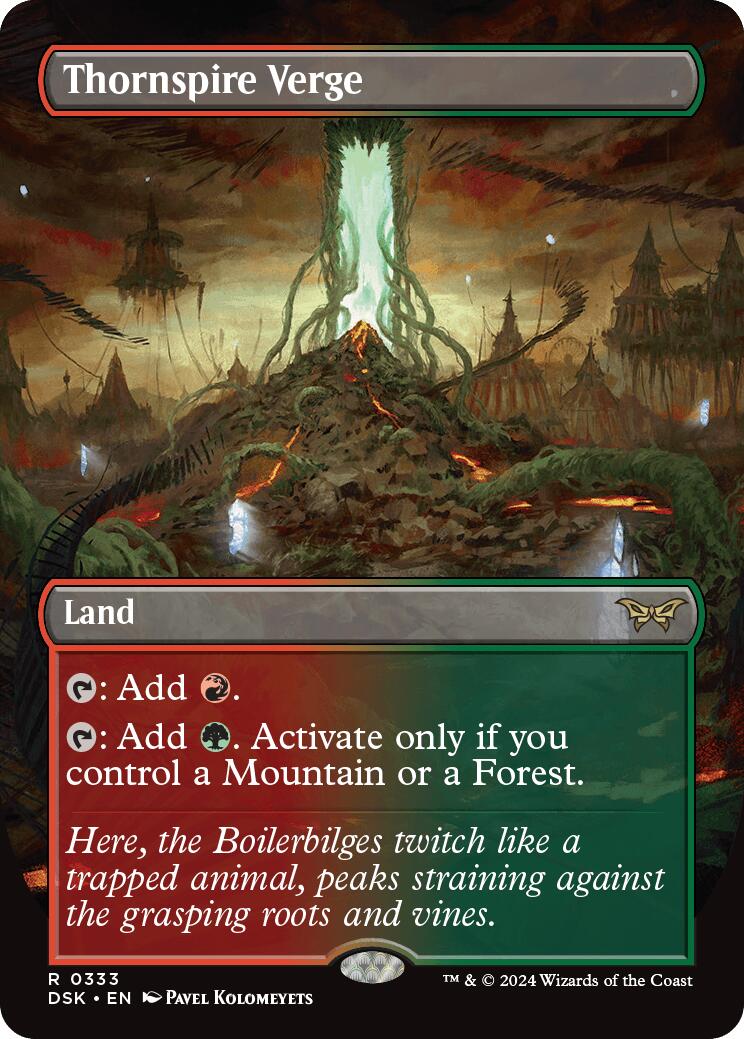 Thornspire Verge (Borderless) [Duskmourn: House of Horror] | Jomio and Rueliete's Cards and Comics
