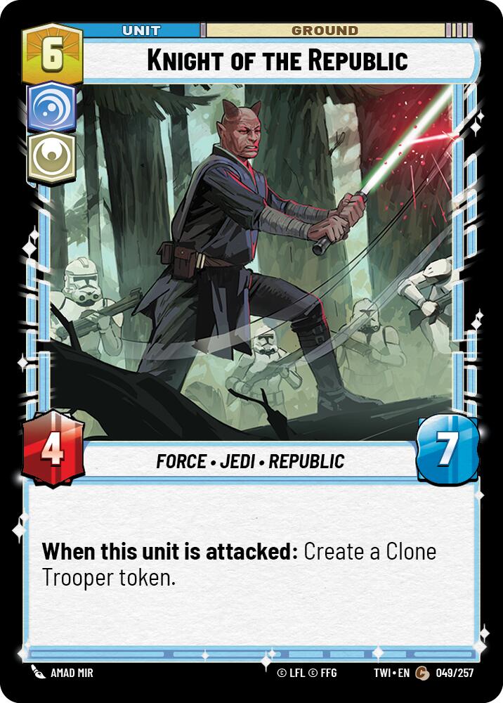 Knight of the Republic (049/257) (049/257) [Twilight of the Republic] | Jomio and Rueliete's Cards and Comics