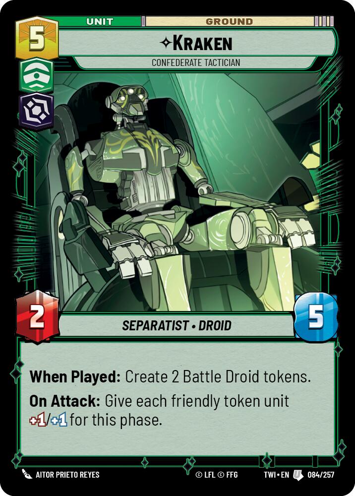 Kraken - Confederate Tactician (084/257) (084/257) [Twilight of the Republic] | Jomio and Rueliete's Cards and Comics
