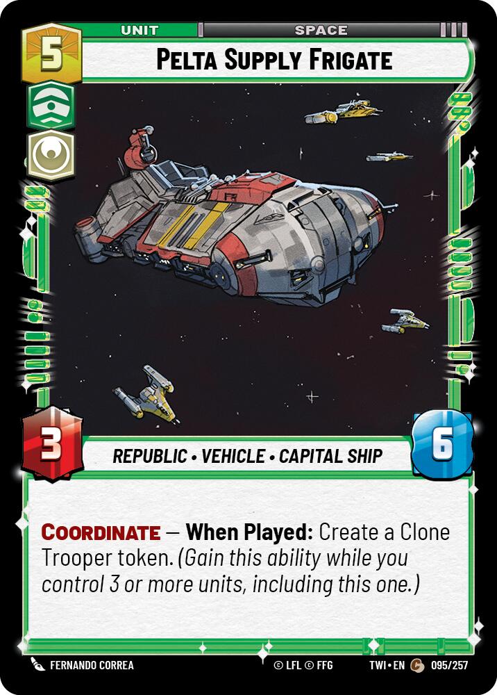 Pelta Supply Frigate (095/257) (095/257) [Twilight of the Republic] | Jomio and Rueliete's Cards and Comics