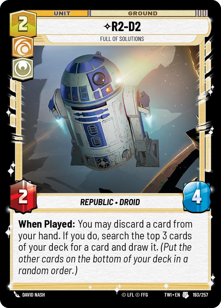 R2-D2 - Full of Solutions (193/257) (193/257) [Twilight of the Republic] | Jomio and Rueliete's Cards and Comics