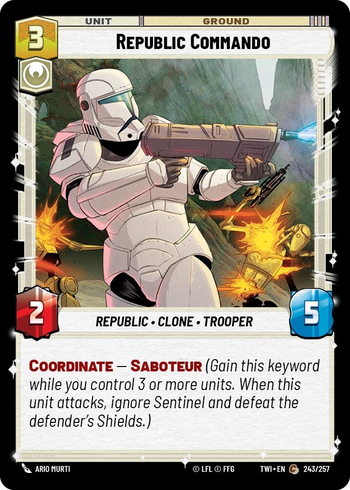Republic Commando (243/257) (243/257) [Twilight of the Republic] | Jomio and Rueliete's Cards and Comics