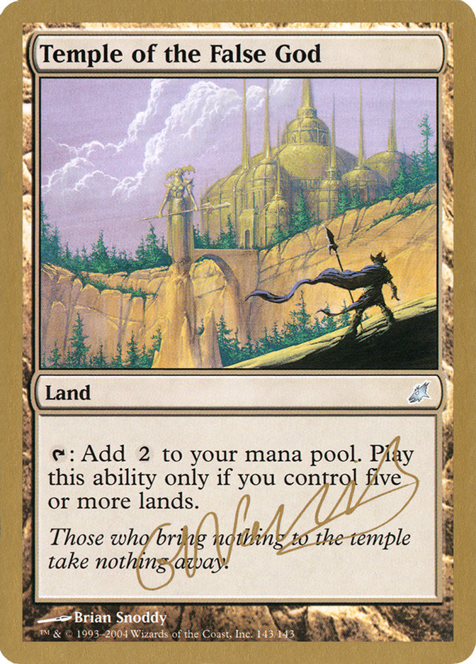 Temple of the False God (Gabriel Nassif) [World Championship Decks 2004] | Jomio and Rueliete's Cards and Comics