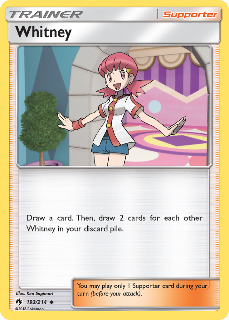 Whitney (193/214) [Sun & Moon: Lost Thunder] | Jomio and Rueliete's Cards and Comics