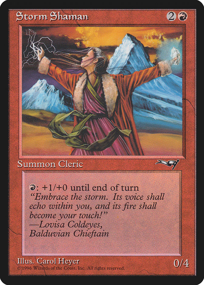Storm Shaman (Female) [Alliances] | Jomio and Rueliete's Cards and Comics