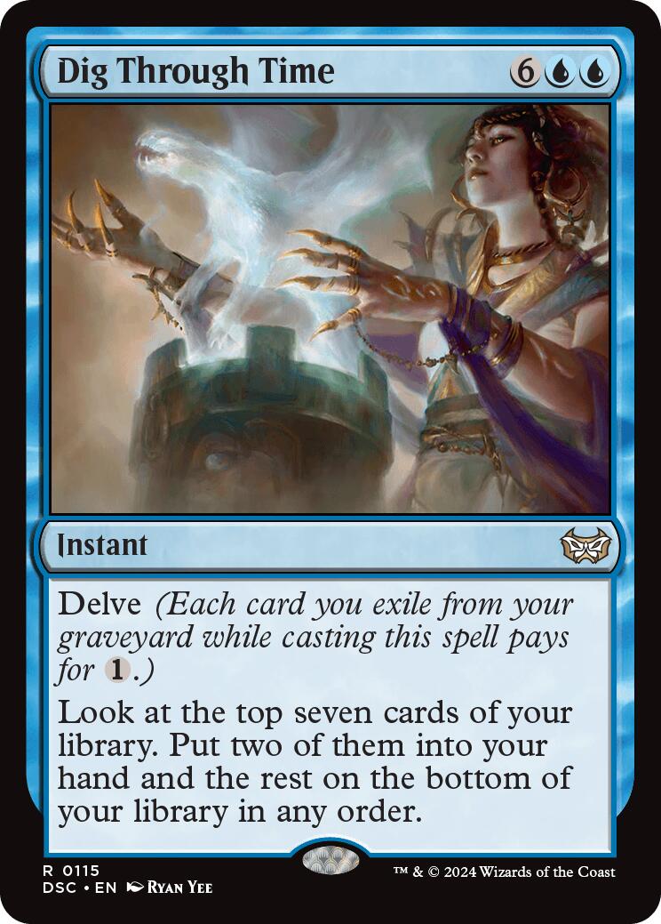 Dig Through Time [Duskmourn: House of Horror Commander] | Jomio and Rueliete's Cards and Comics