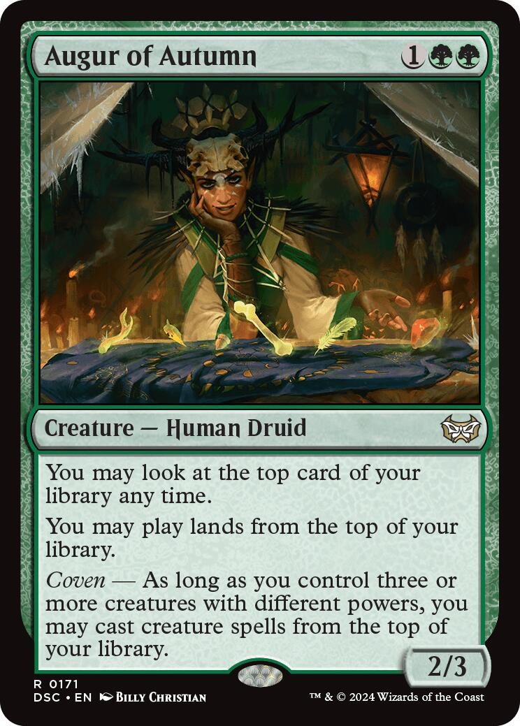 Augur of Autumn [Duskmourn: House of Horror Commander] | Jomio and Rueliete's Cards and Comics