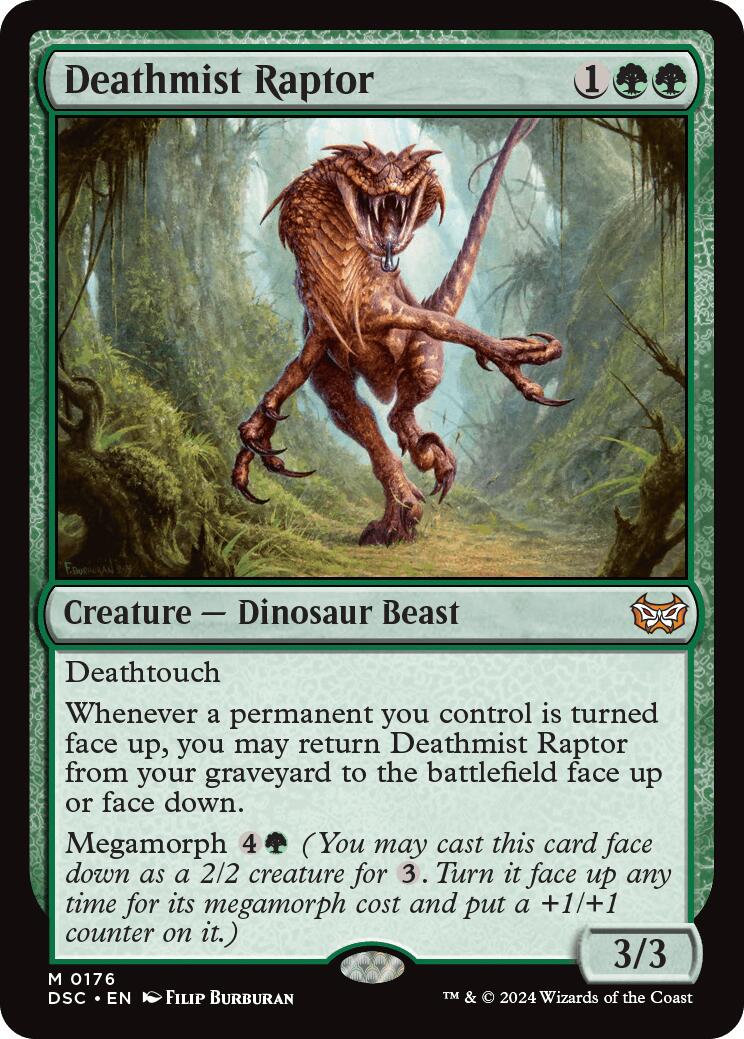 Deathmist Raptor [Duskmourn: House of Horror Commander] | Jomio and Rueliete's Cards and Comics