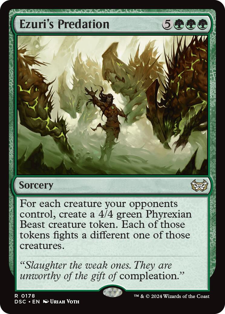 Ezuri's Predation [Duskmourn: House of Horror Commander] | Jomio and Rueliete's Cards and Comics