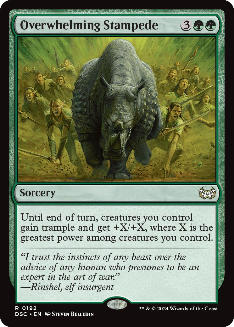 Overwhelming Stampede [Duskmourn: House of Horror Commander] | Jomio and Rueliete's Cards and Comics