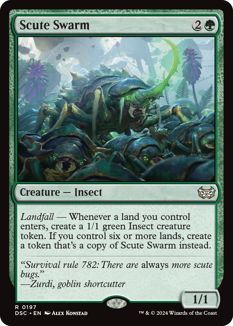 Scute Swarm [Duskmourn: House of Horror Commander] | Jomio and Rueliete's Cards and Comics