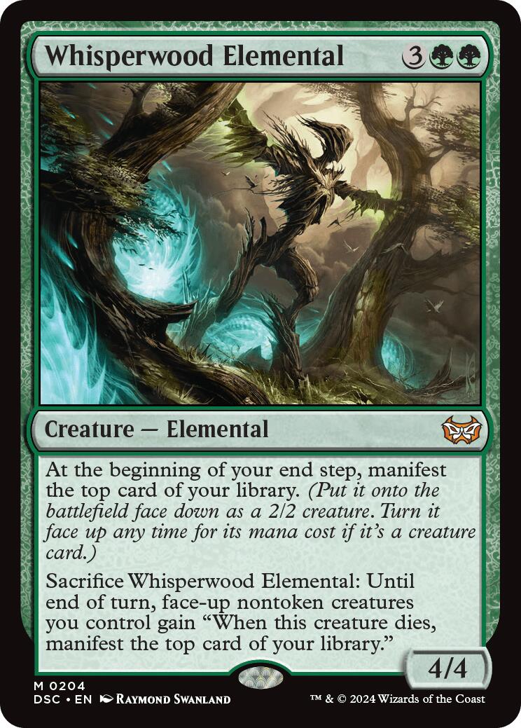 Whisperwood Elemental [Duskmourn: House of Horror Commander] | Jomio and Rueliete's Cards and Comics