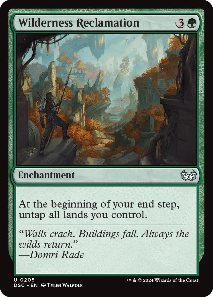 Wilderness Reclamation [Duskmourn: House of Horror Commander] | Jomio and Rueliete's Cards and Comics