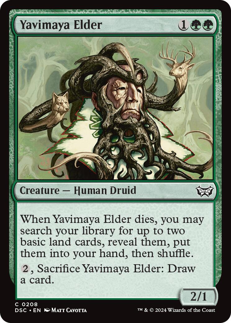 Yavimaya Elder [Duskmourn: House of Horror Commander] | Jomio and Rueliete's Cards and Comics