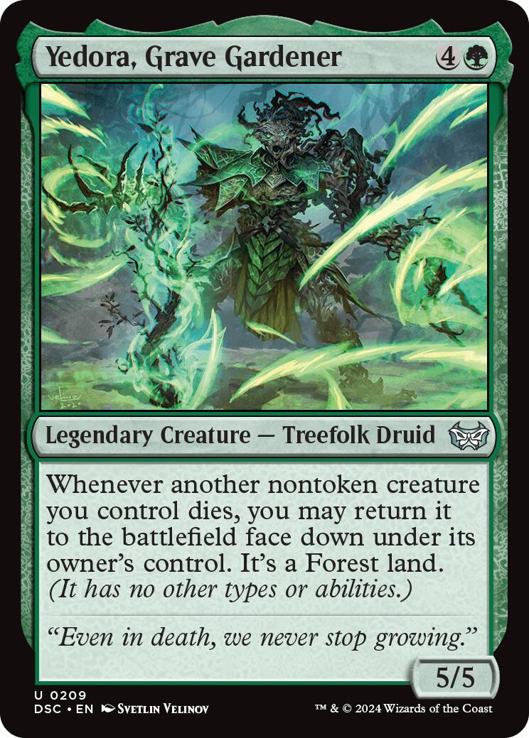 Yedora, Grave Gardener [Duskmourn: House of Horror Commander] | Jomio and Rueliete's Cards and Comics