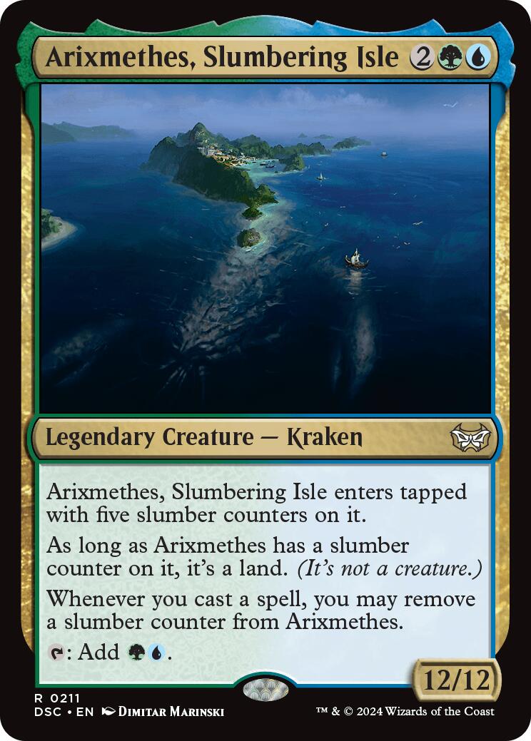 Arixmethes, Slumbering Isle [Duskmourn: House of Horror Commander] | Jomio and Rueliete's Cards and Comics