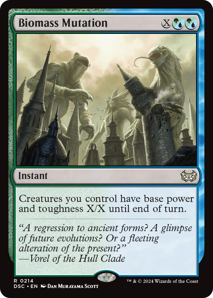 Biomass Mutation [Duskmourn: House of Horror Commander] | Jomio and Rueliete's Cards and Comics