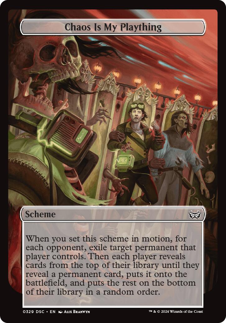 Chaos is My Plaything (Full Art) [Duskmourn: Archenemy] | Jomio and Rueliete's Cards and Comics