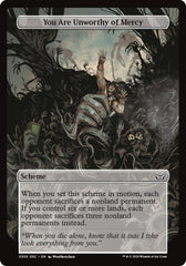 You Are Unworthy of Mercy (Full Art) [Duskmourn: Archenemy] | Jomio and Rueliete's Cards and Comics