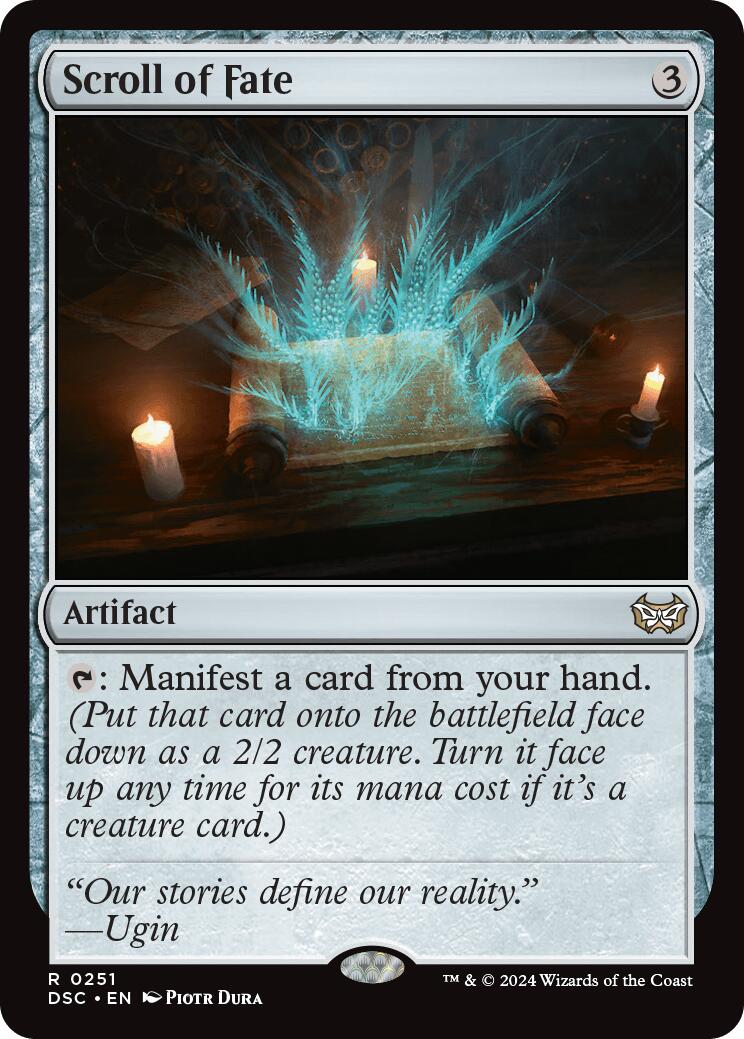 Scroll of Fate [Duskmourn: House of Horror Commander] | Jomio and Rueliete's Cards and Comics