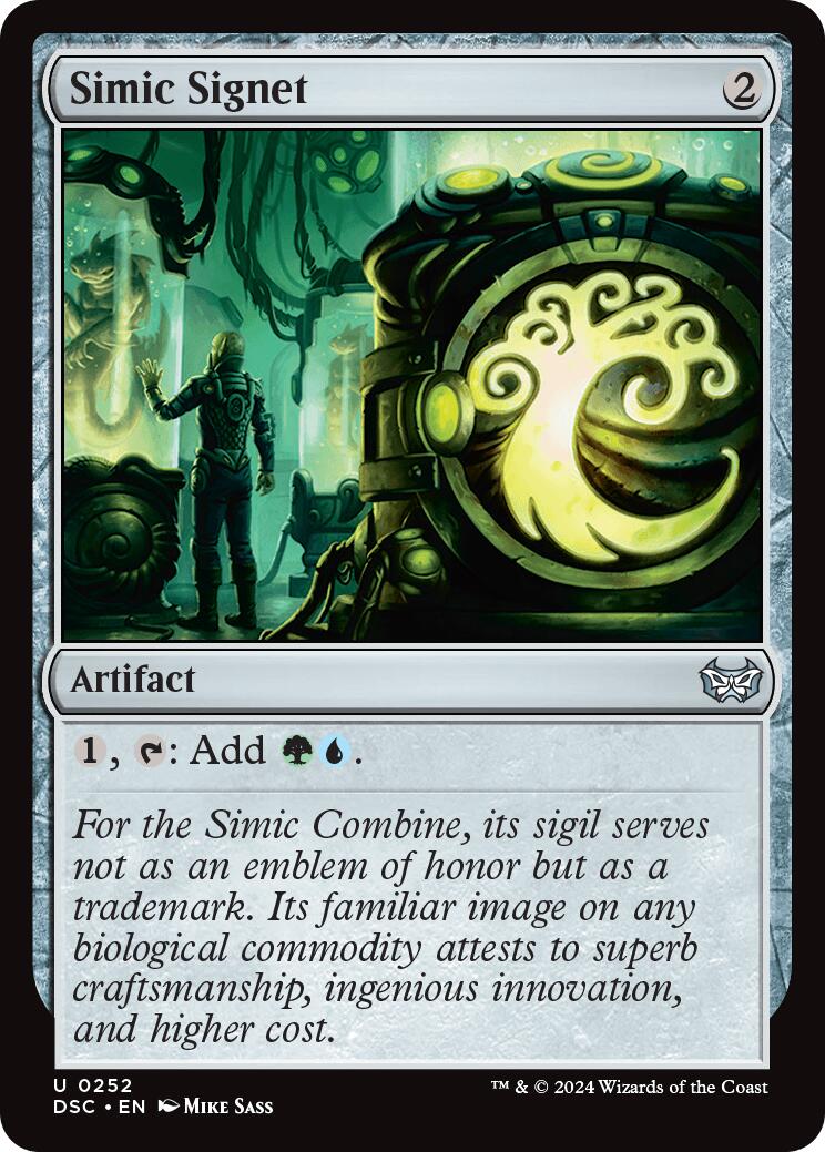 Simic Signet [Duskmourn: House of Horror Commander] | Jomio and Rueliete's Cards and Comics