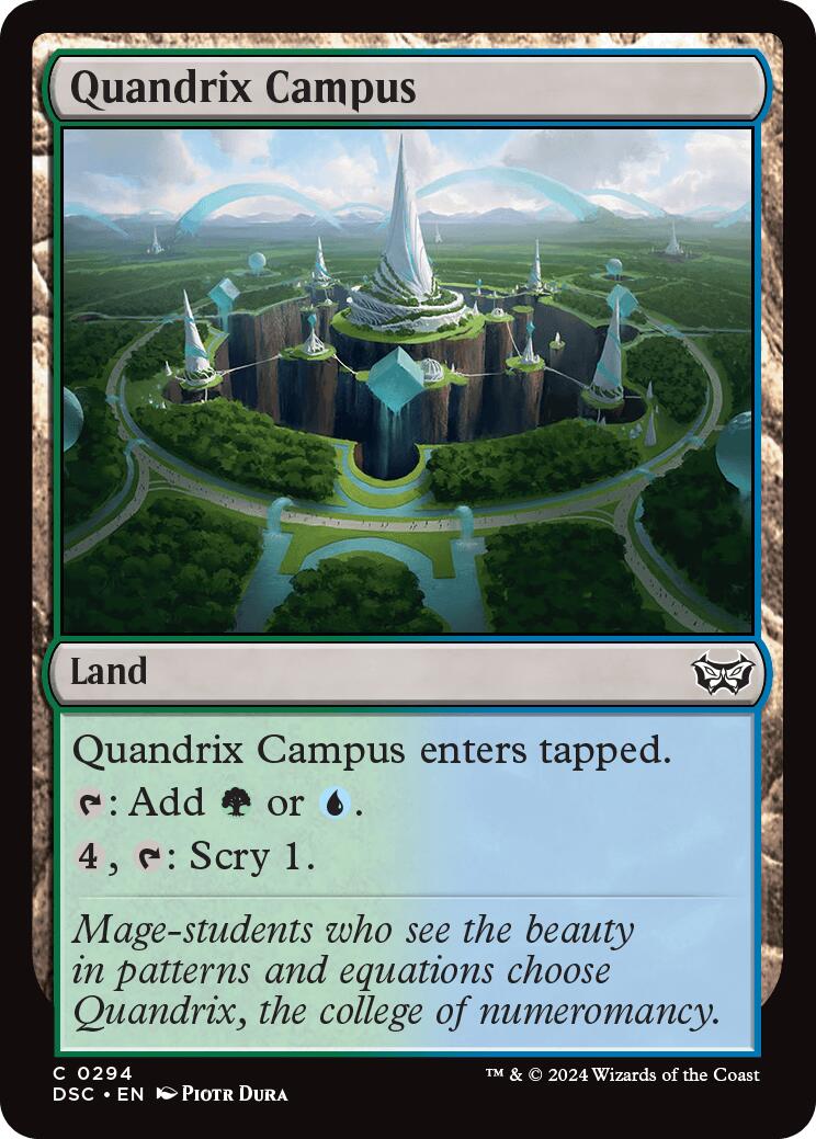 Quandrix Campus [Duskmourn: House of Horror Commander] | Jomio and Rueliete's Cards and Comics