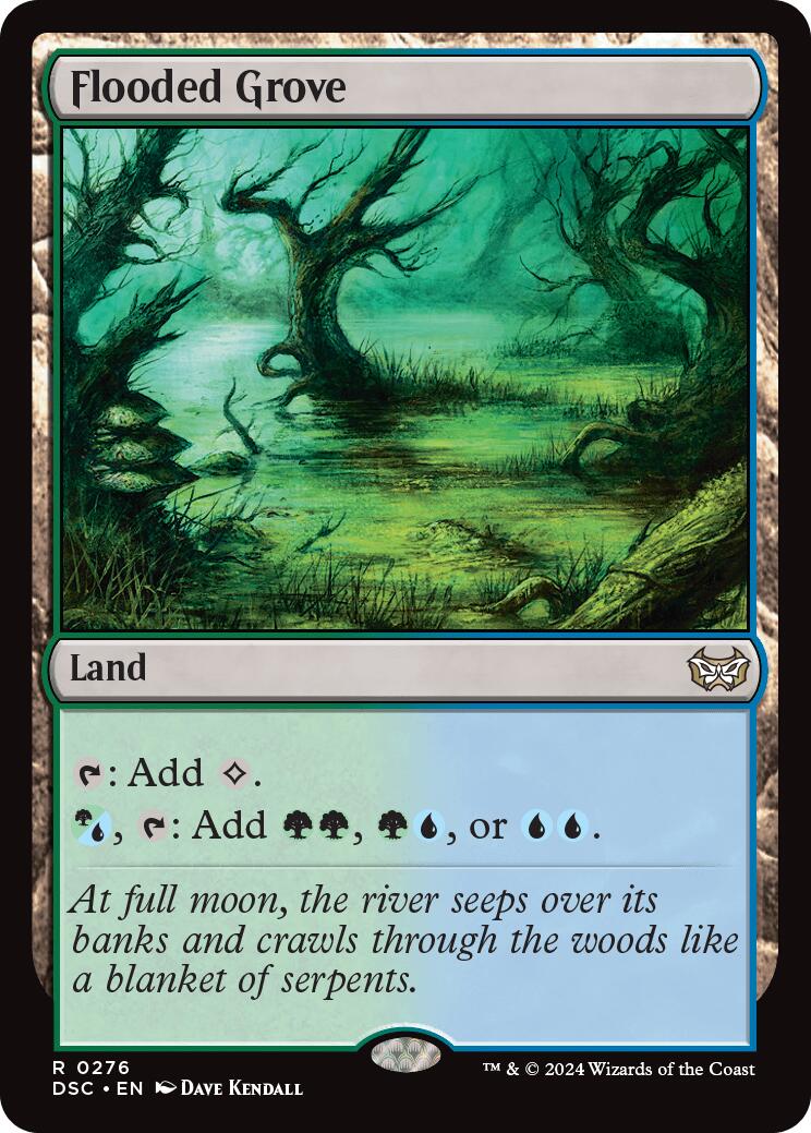 Flooded Grove [Duskmourn: House of Horror Commander] | Jomio and Rueliete's Cards and Comics