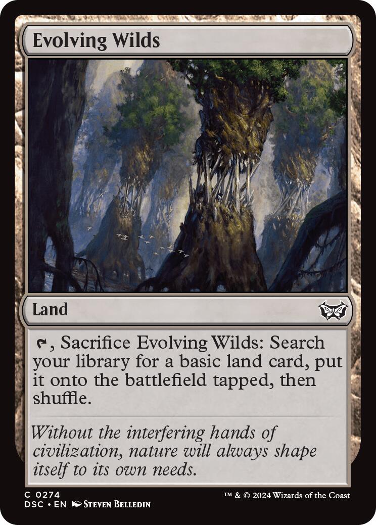Evolving Wilds [Duskmourn: House of Horror Commander] | Jomio and Rueliete's Cards and Comics