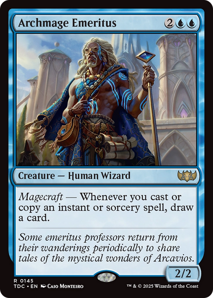 Archmage Emeritus [Tarkir: Dragonstorm Commander] | Jomio and Rueliete's Cards and Comics