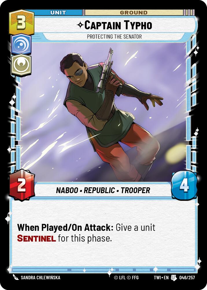 Captain Typho - Protecting the Senator (046/257) (046/257) [Twilight of the Republic] | Jomio and Rueliete's Cards and Comics