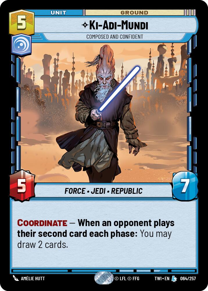 Ki-Adi-Mundi - Composed and Confident (064/257) (064/257) [Twilight of the Republic] | Jomio and Rueliete's Cards and Comics