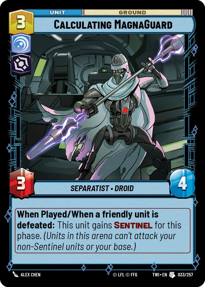Calculating MagnaGuard (033/257) (033/257) [Twilight of the Republic] | Jomio and Rueliete's Cards and Comics