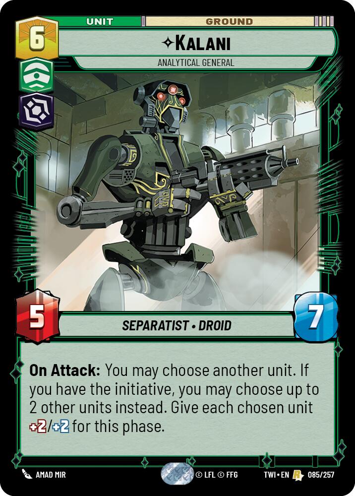Kalani - Analytical General (085/257) (085/257) [Twilight of the Republic] | Jomio and Rueliete's Cards and Comics