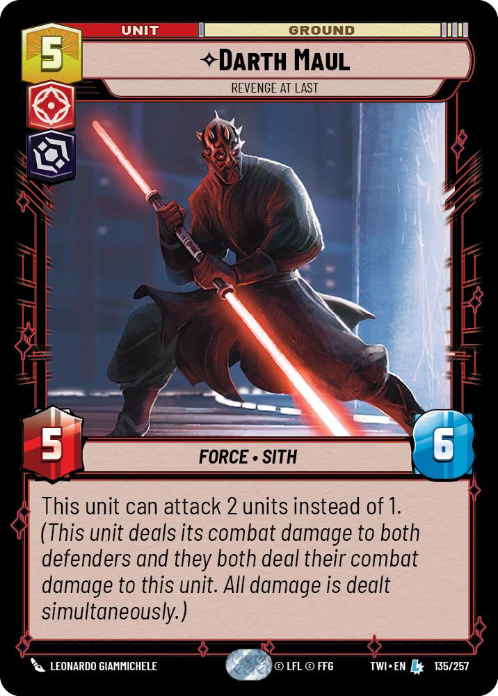 Darth Maul - Revenge at Last (135/257) (135/257) [Twilight of the Republic] | Jomio and Rueliete's Cards and Comics