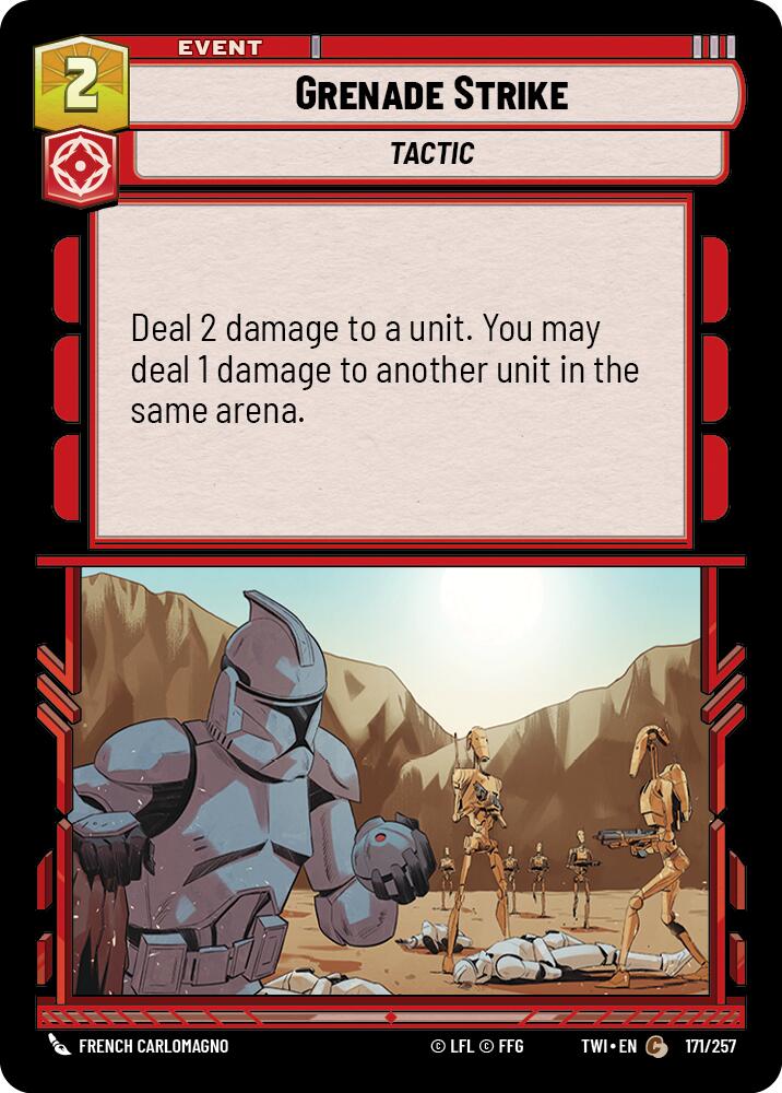 Grenade Strike (171/257) (171/257) [Twilight of the Republic] | Jomio and Rueliete's Cards and Comics
