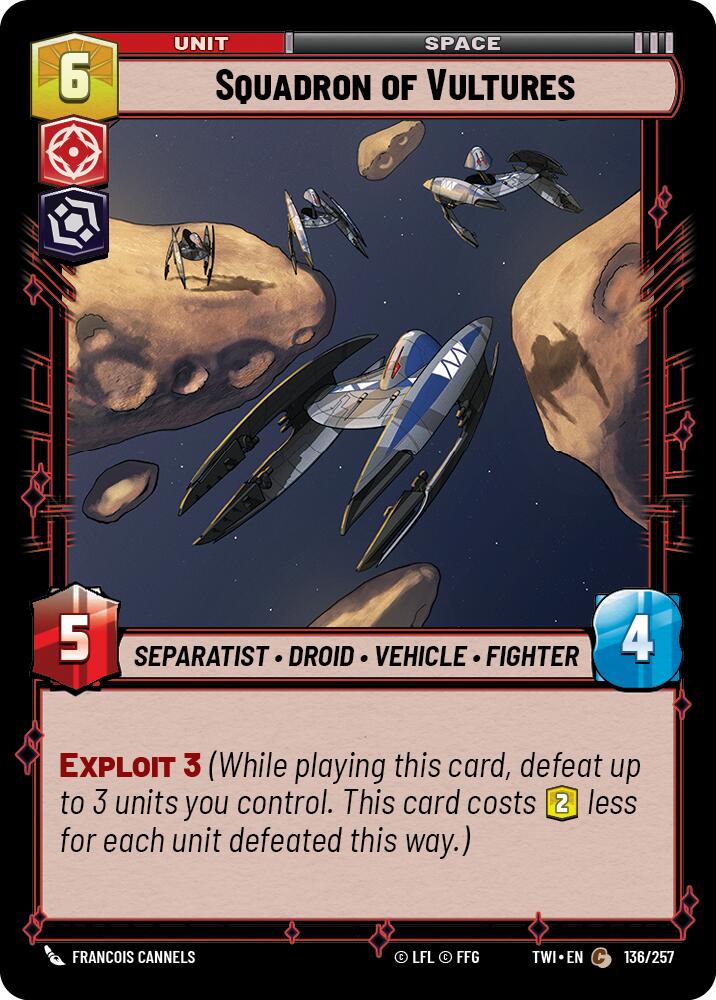 Squadron of Vultures (136/257) (136/257) [Twilight of the Republic] | Jomio and Rueliete's Cards and Comics