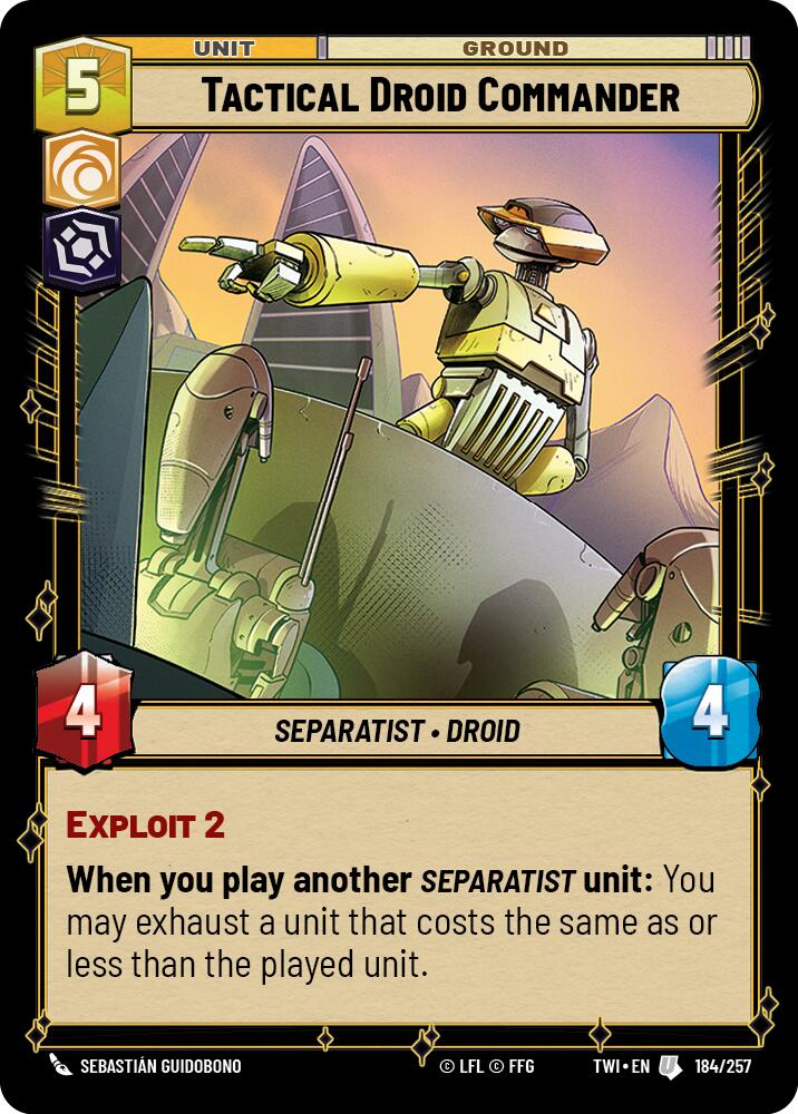 Tactical Droid Commander (184/257) (184/257) [Twilight of the Republic] | Jomio and Rueliete's Cards and Comics