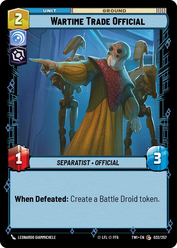 Wartime Trade Official (032/257) (032/257) [Twilight of the Republic] | Jomio and Rueliete's Cards and Comics