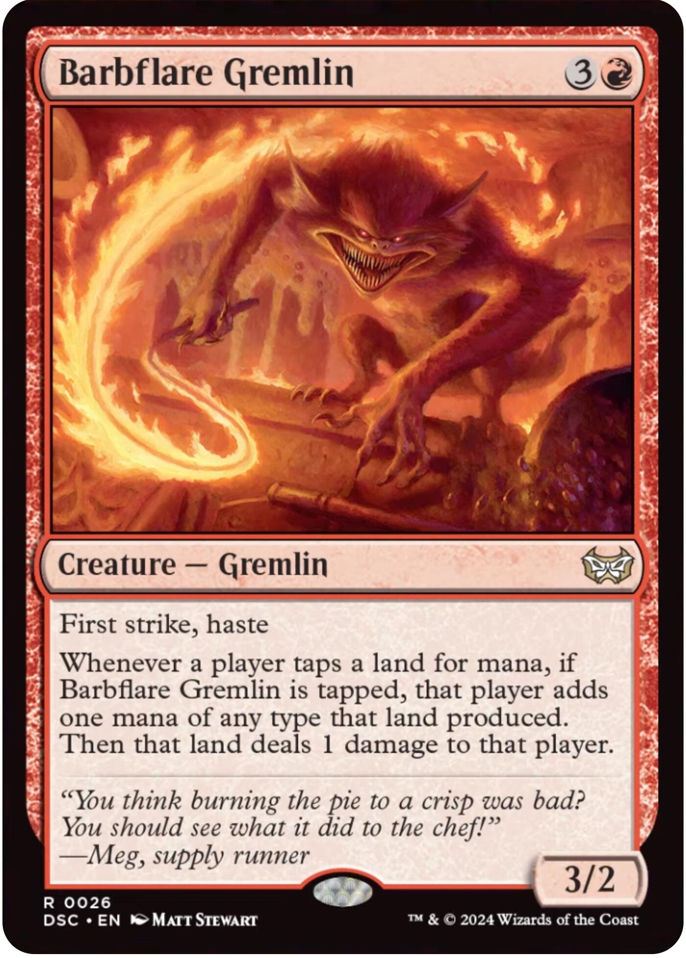 Barbflare Gremlin [Duskmourn: House of Horror Commander] | Jomio and Rueliete's Cards and Comics