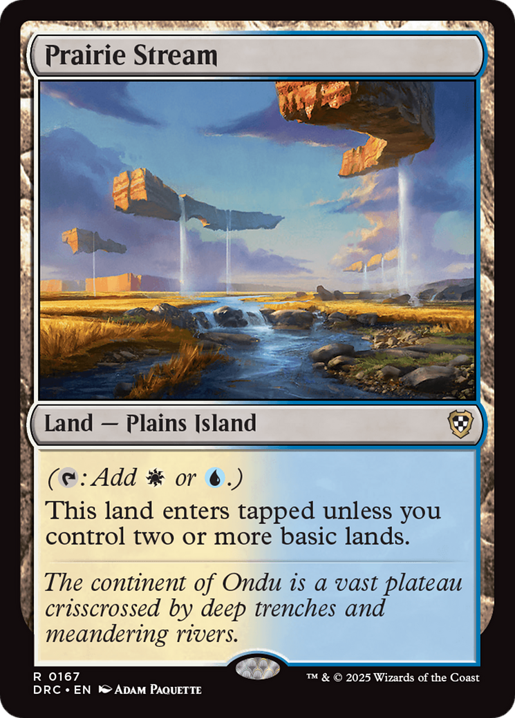 Prairie Stream [Aetherdrift Commander] | Jomio and Rueliete's Cards and Comics