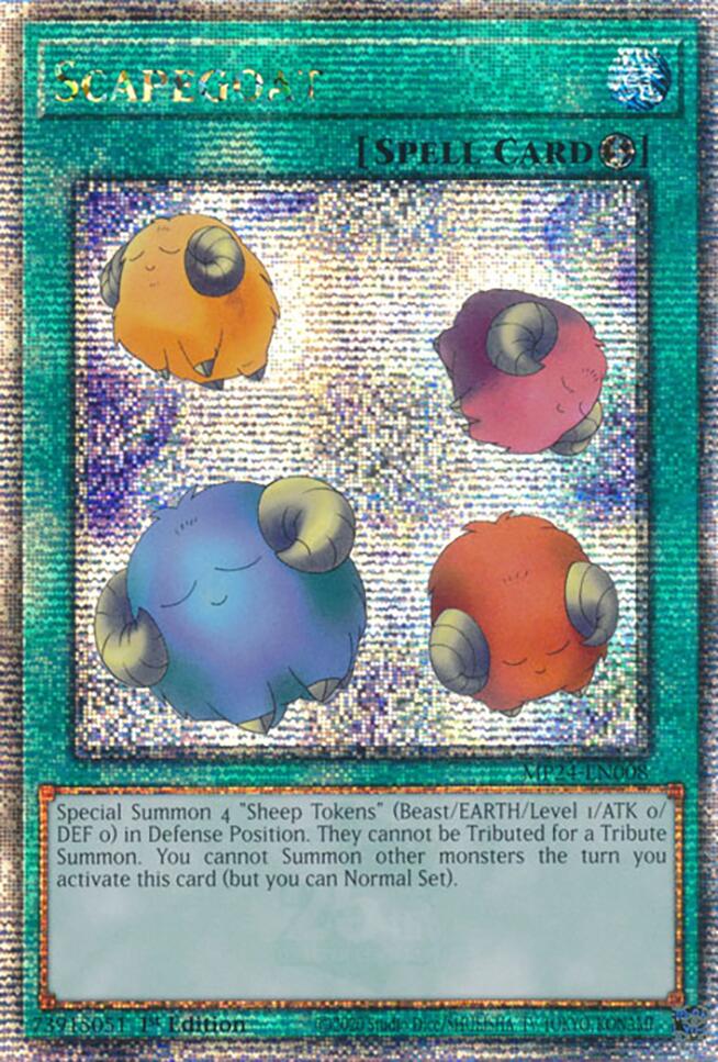 Scapegoat [MP24-EN008] Quarter Century Secret Rare | Jomio and Rueliete's Cards and Comics