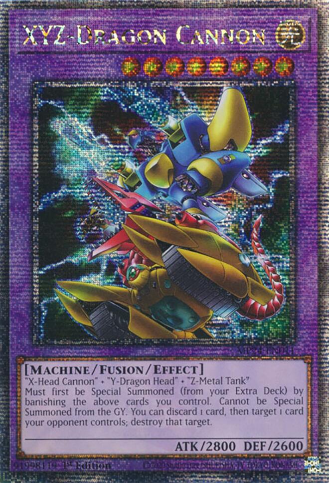 XYZ-Dragon Cannon (Alternate Art) [MP24-EN011] Quarter Century Secret Rare | Jomio and Rueliete's Cards and Comics
