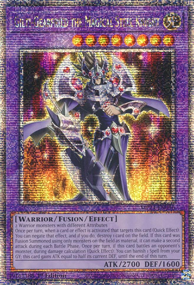 Gilti-Gearfried the Magical Steel Knight [MP24-EN016] Quarter Century Secret Rare | Jomio and Rueliete's Cards and Comics