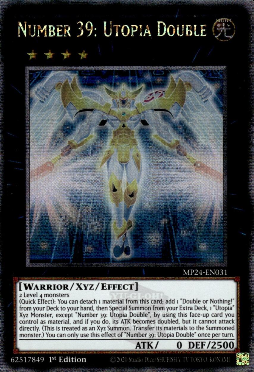 Number 39: Utopia Double [MP24-EN031] Quarter Century Secret Rare | Jomio and Rueliete's Cards and Comics