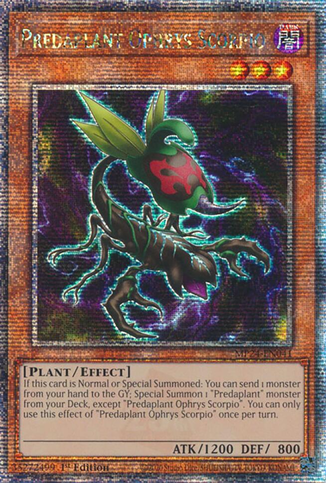 Predaplant Ophrys Scorpio [MP24-EN041] Quarter Century Secret Rare | Jomio and Rueliete's Cards and Comics