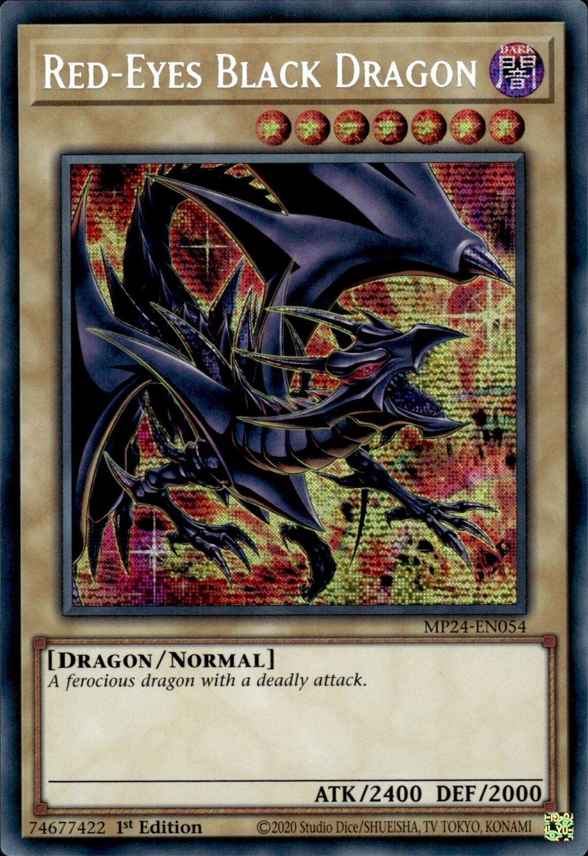 Red-Eyes Black Dragon (Alternate Art) [MP24-EN054] Prismatic Secret Rare | Jomio and Rueliete's Cards and Comics