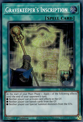 Gravekeeper's Inscription [MP24-EN064] Prismatic Secret Rare | Jomio and Rueliete's Cards and Comics