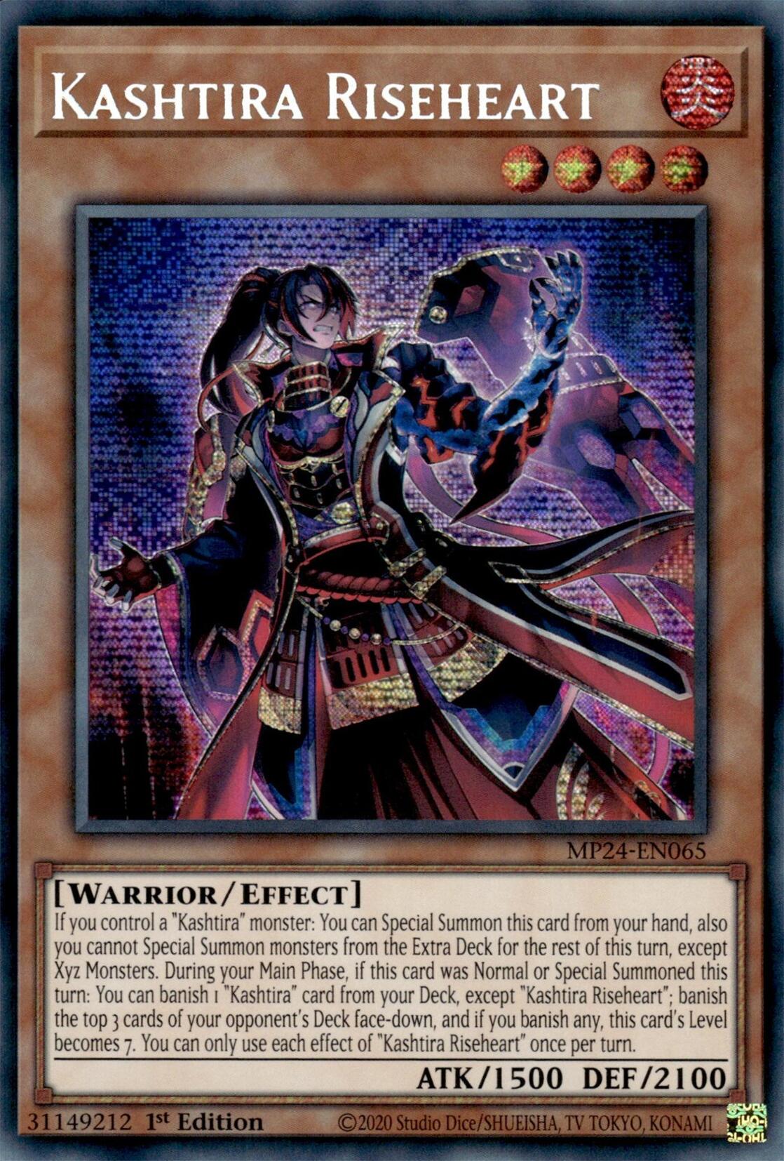 Kashtira Riseheart [MP24-EN065] Prismatic Secret Rare | Jomio and Rueliete's Cards and Comics