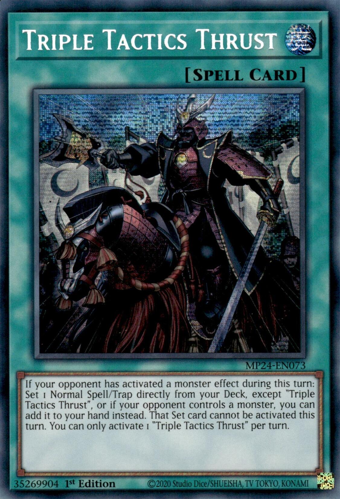 Triple Tactics Thrust [MP24-EN073] Prismatic Secret Rare | Jomio and Rueliete's Cards and Comics